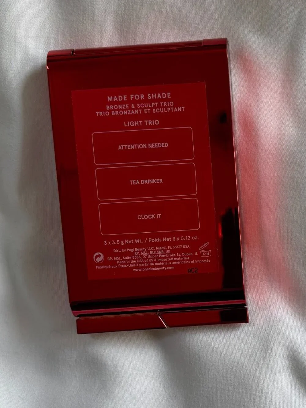 One Size Made for Shade Bronze & Sculpt Trio for Perfect Contouring, Light Trio